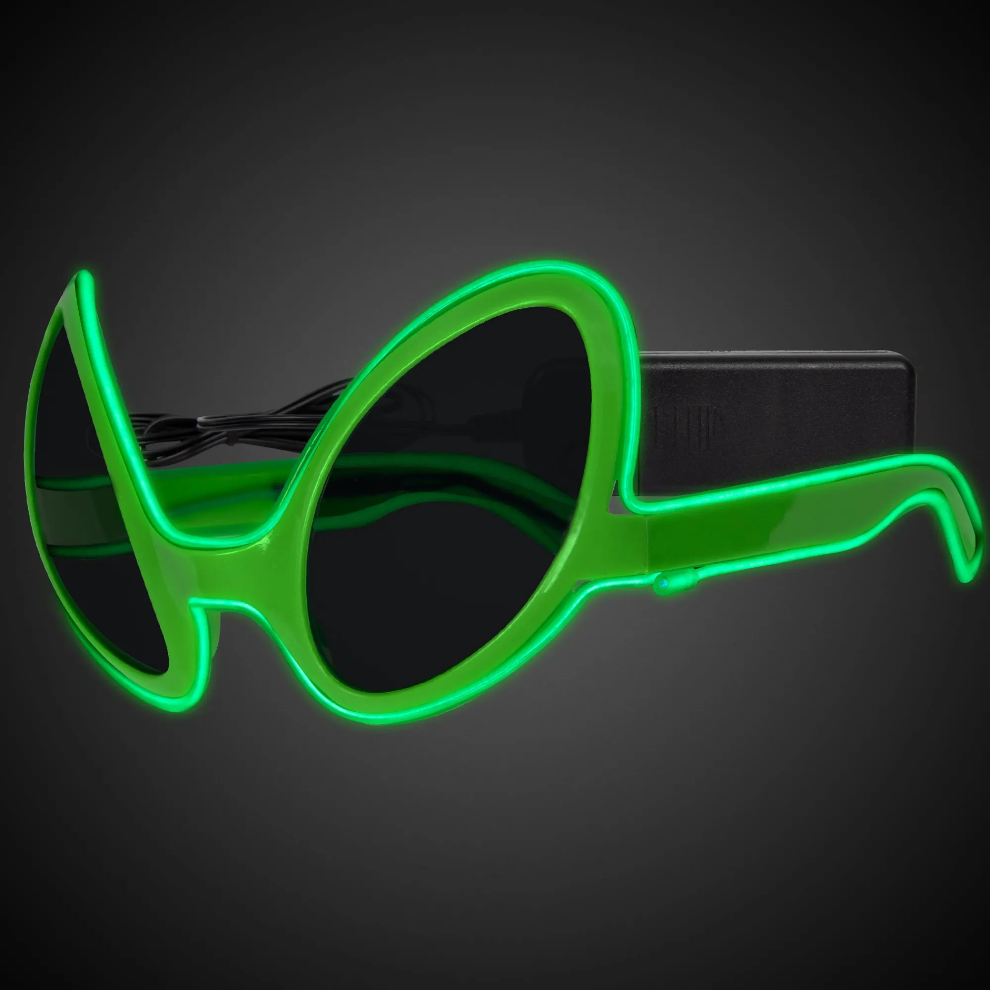 New Windy City Novelties Alien EL Wire Sunglasses