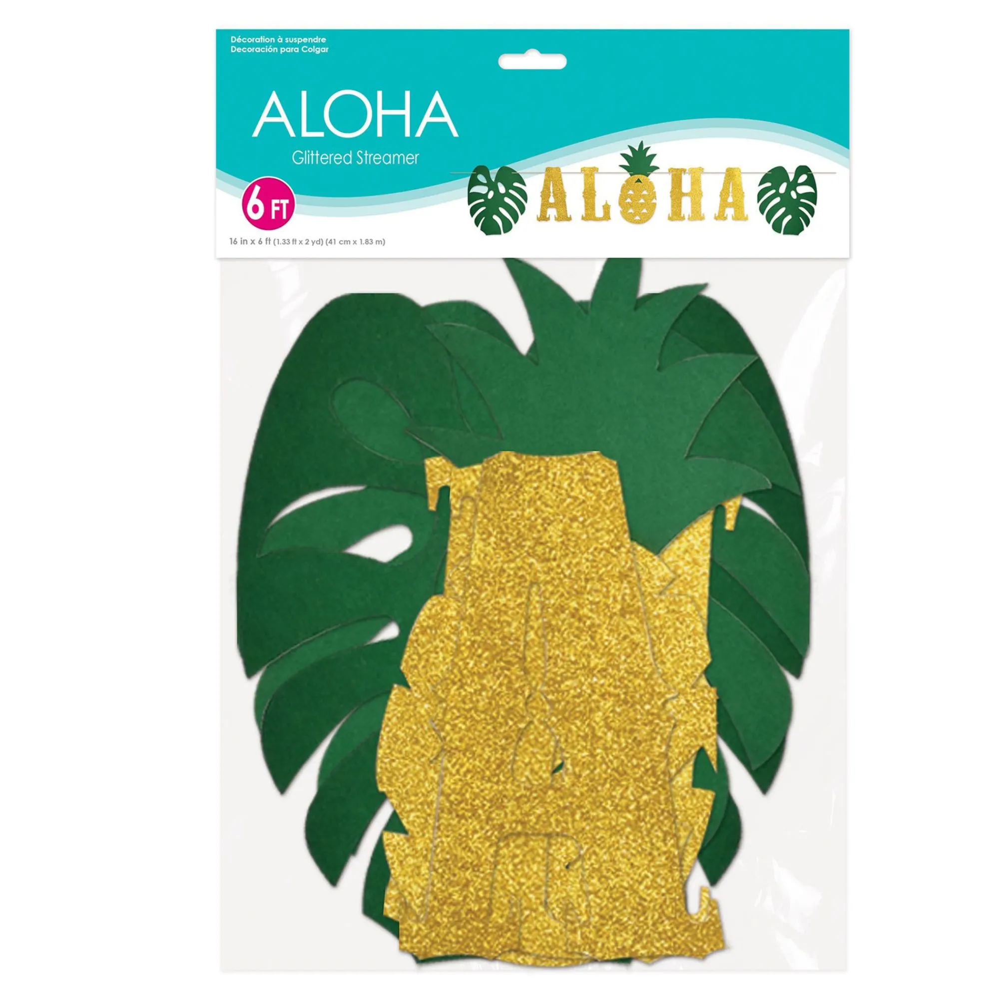 Outlet Windy City Novelties Aloha Glitter Streamer