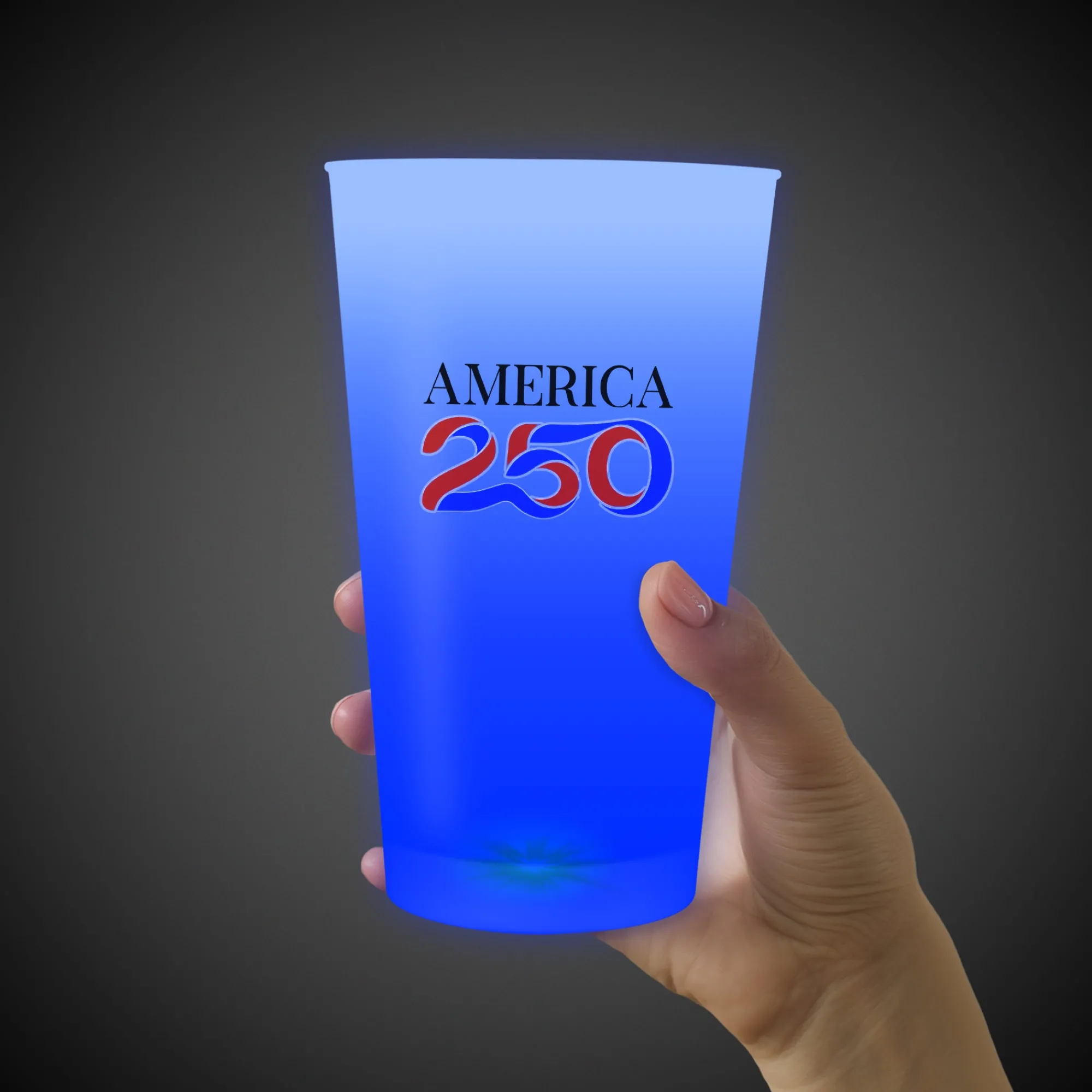 Windy City Novelties America 250 Blue LED 16 oz. Cup