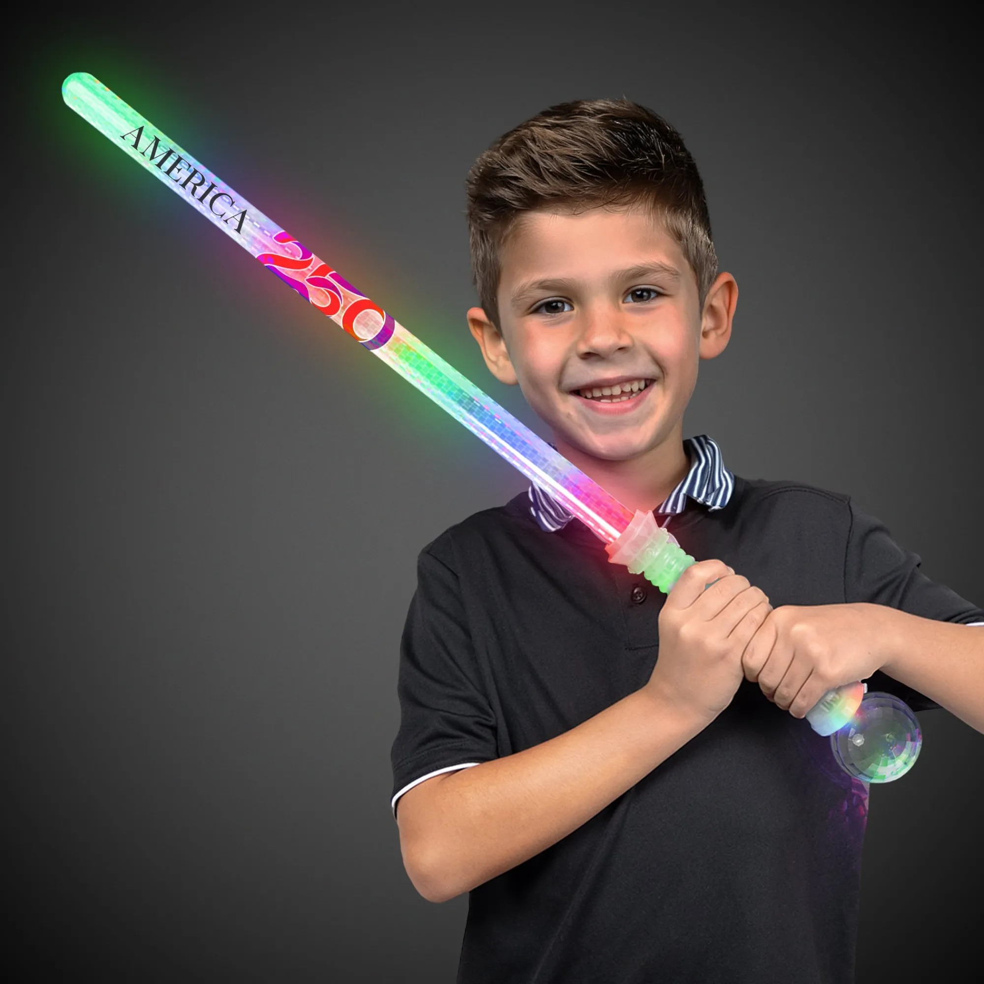 Best Windy City Novelties America 250 LED Flashing Prism Sword