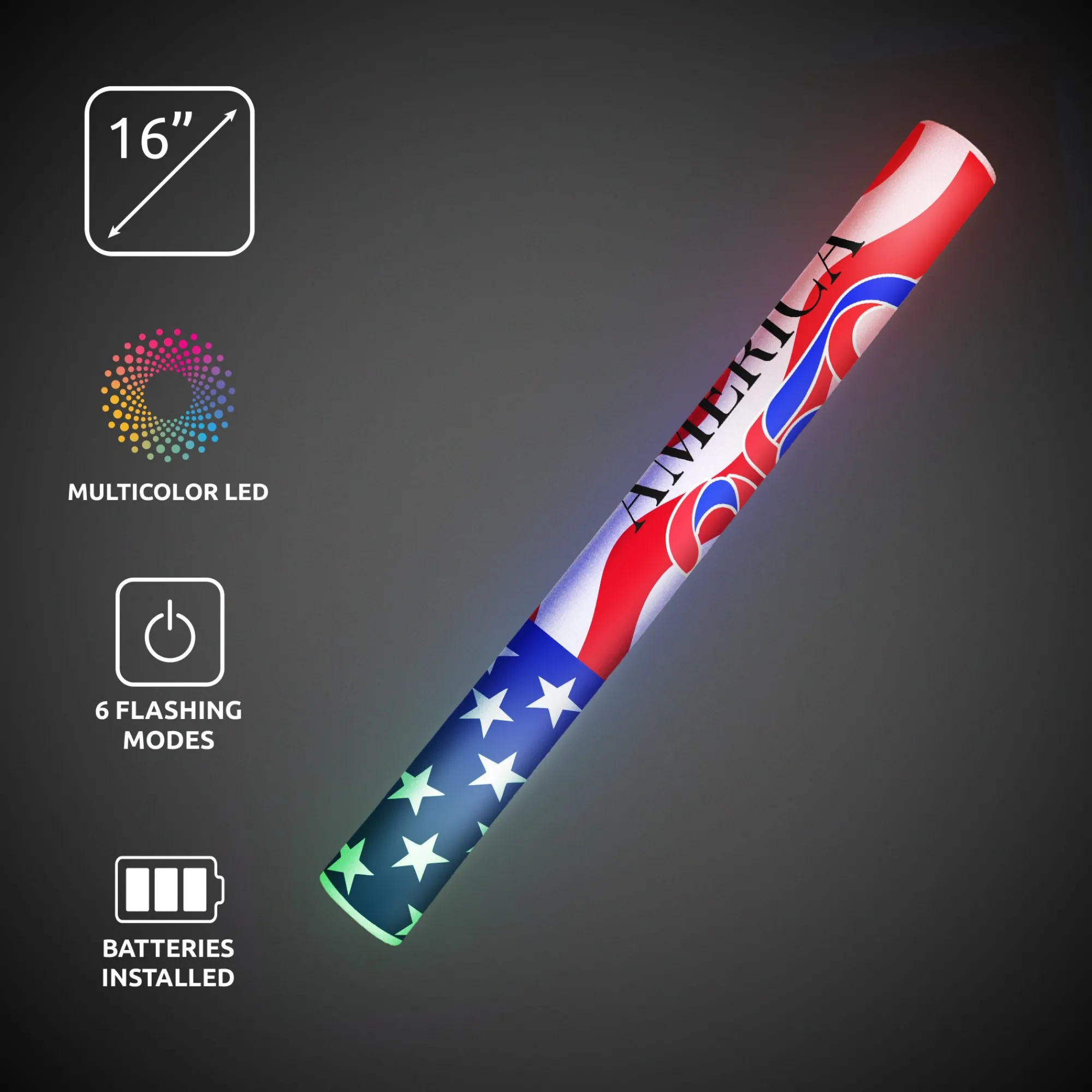 Sale Windy City Novelties America 250 LED Foam Lumiton