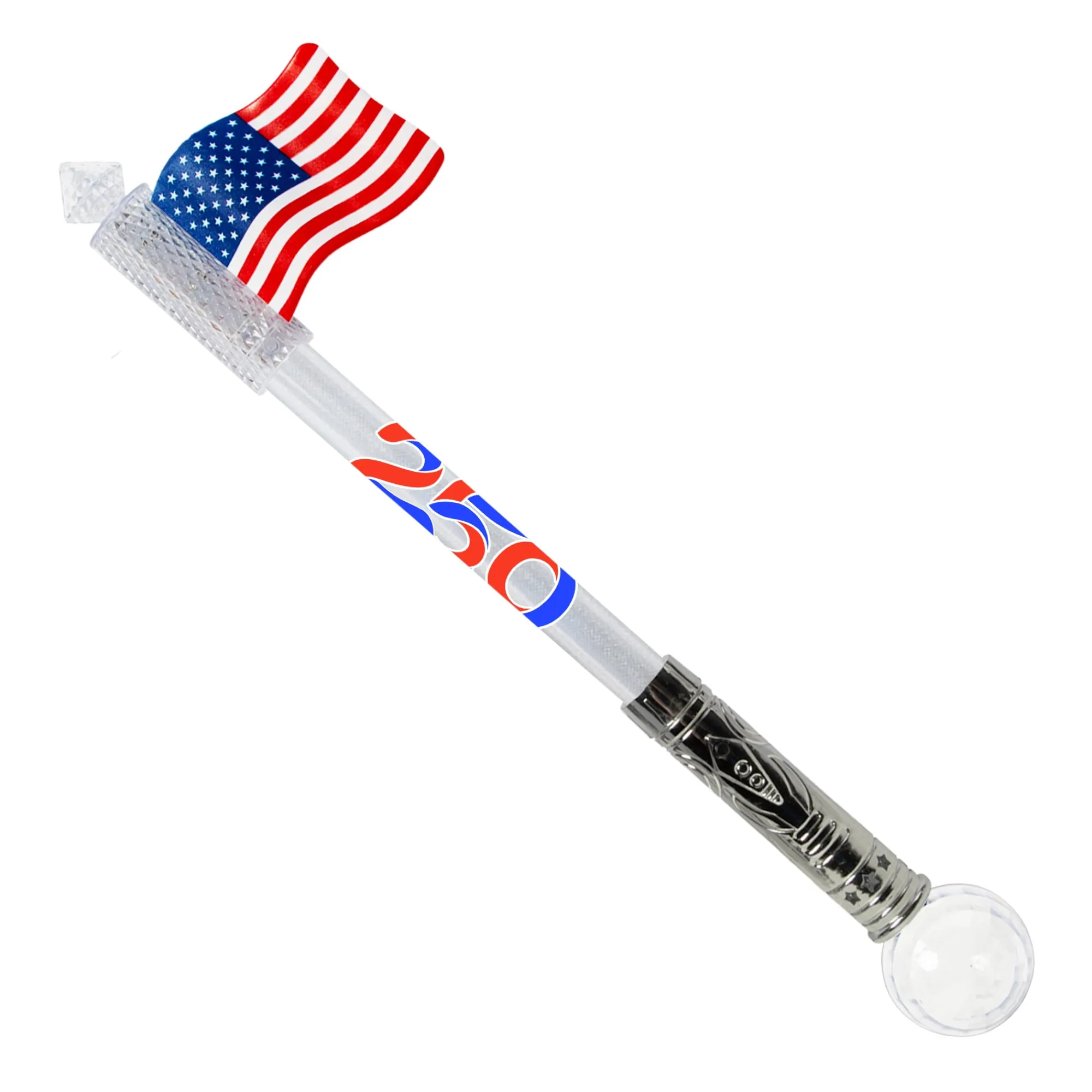 Clearance Windy City Novelties America 250 LED USA Flag Wand