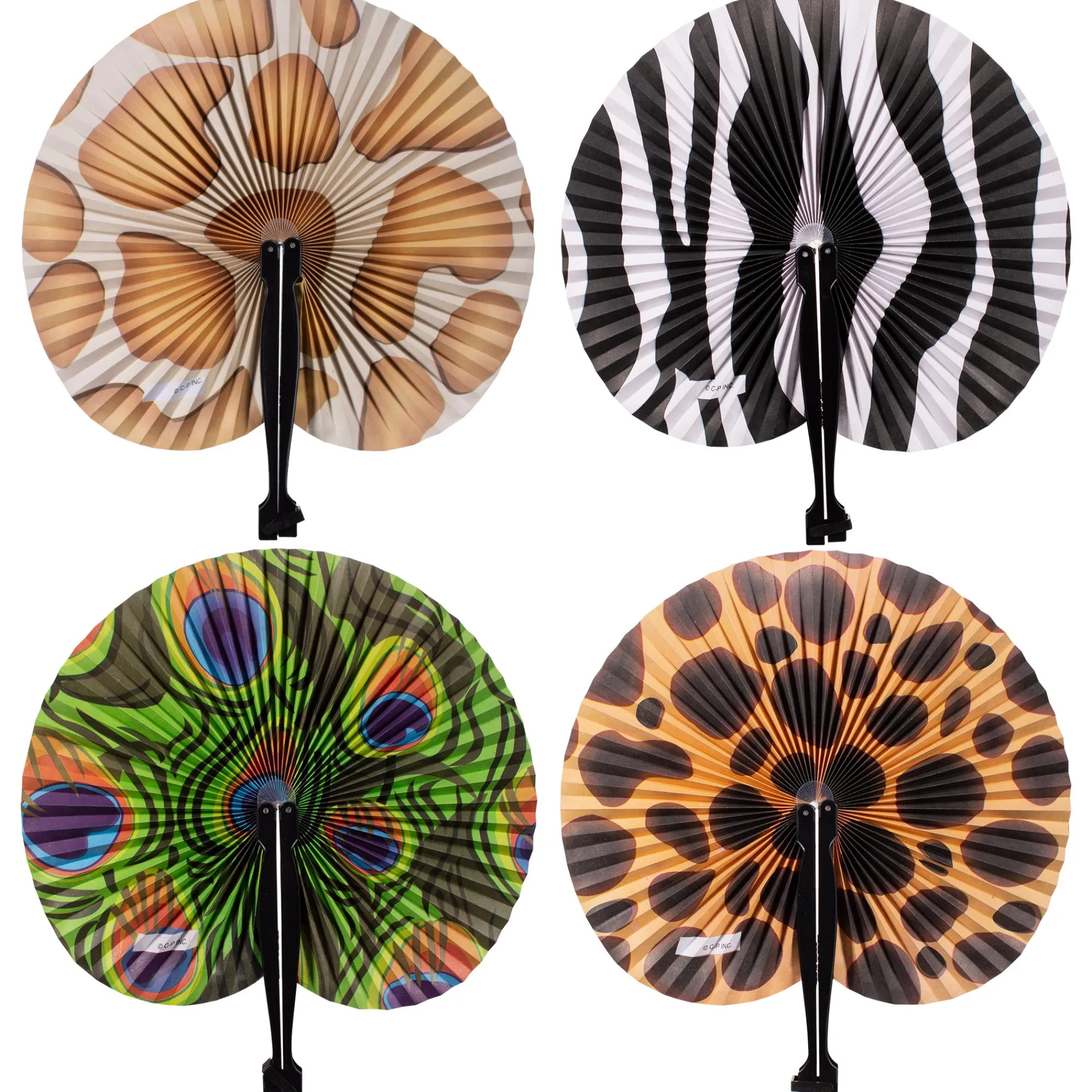 Clearance Windy City Novelties Animal Print Folding Fans