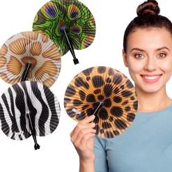 Clearance Windy City Novelties Animal Print Folding Fans