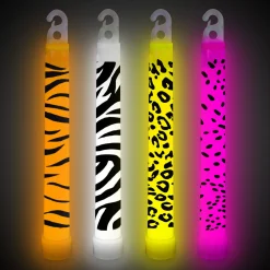 Sale Windy City Novelties Assorted Animal Print 6" Glow Sticks Assorted Colors
