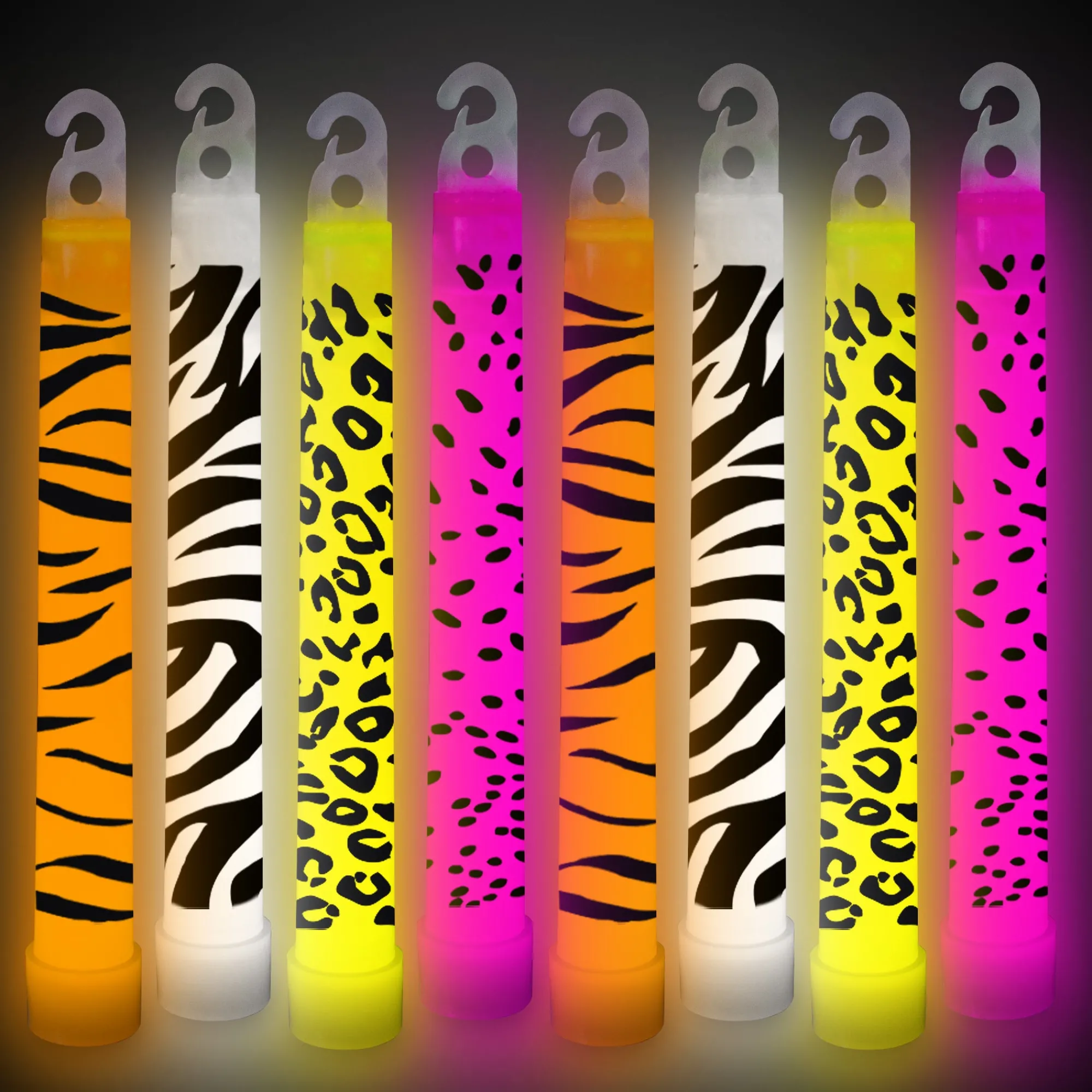 Sale Windy City Novelties Assorted Animal Print 6" Glow Sticks Assorted Colors