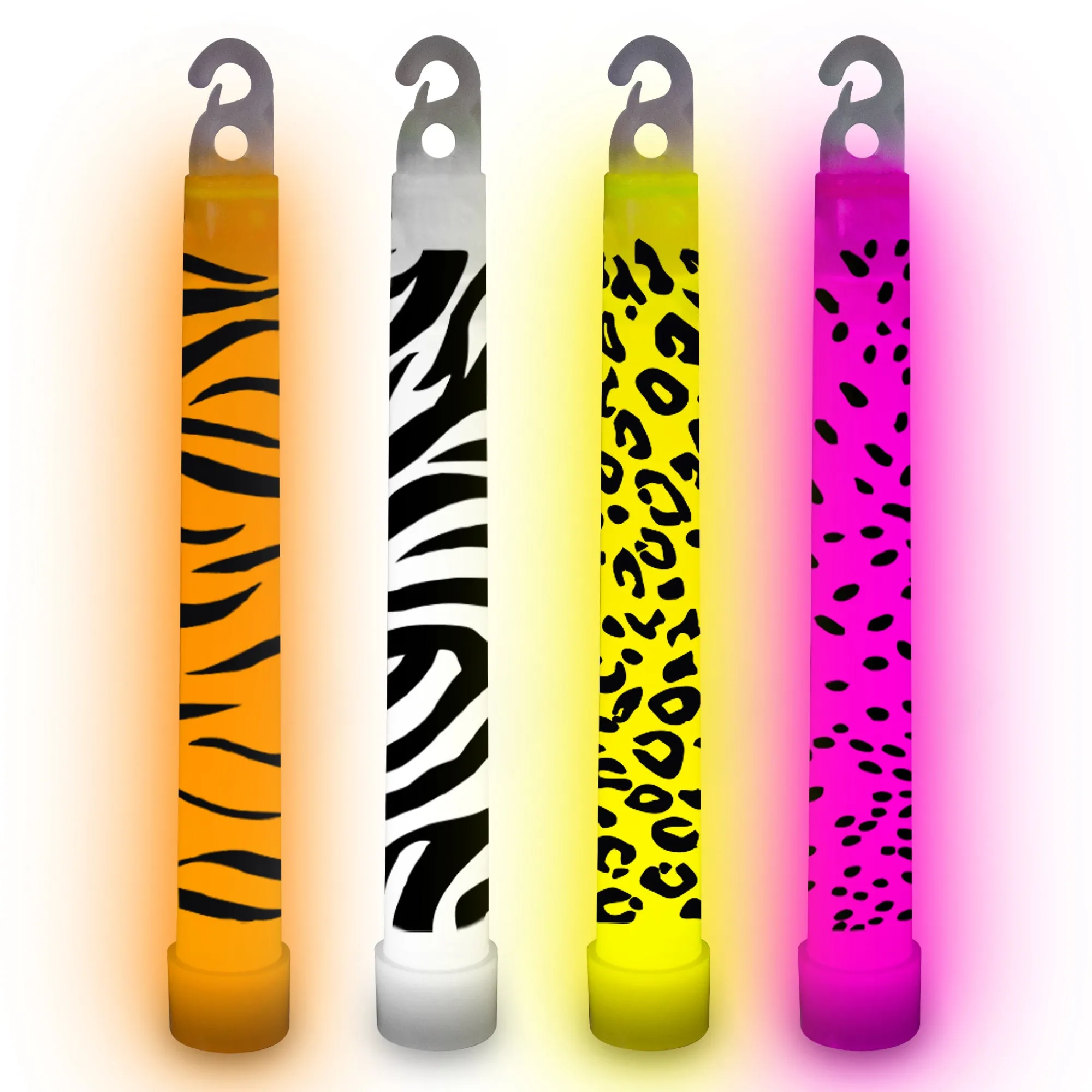 Sale Windy City Novelties Assorted Animal Print 6" Glow Sticks Assorted Colors