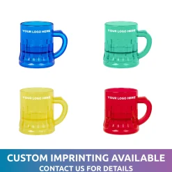 Outlet Windy City Novelties Assorted Color Mini Mug Shot Glasses