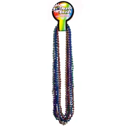 New Windy City Novelties Assorted Color 7mm Bead 33" Necklaces