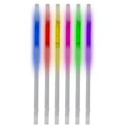 Clearance Windy City Novelties Assorted Colors 9" Glow Stick Straws