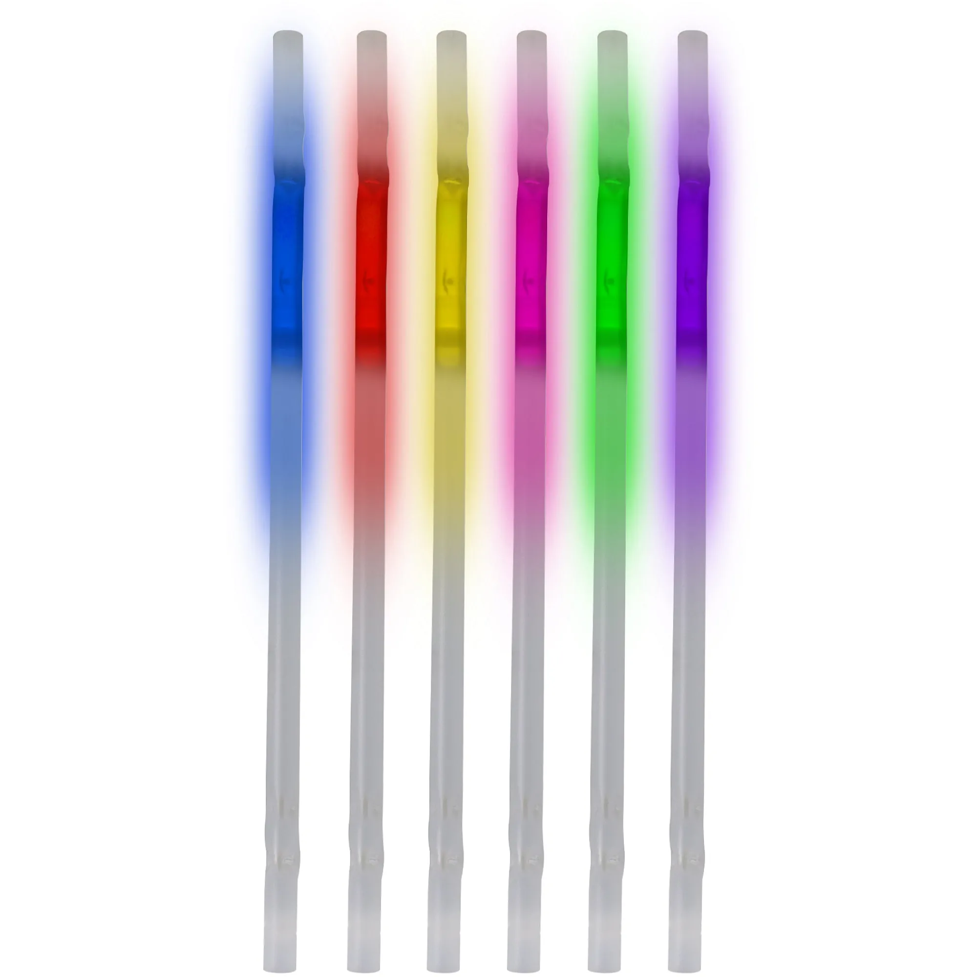 Clearance Windy City Novelties Assorted Colors 9" Glow Stick Straws