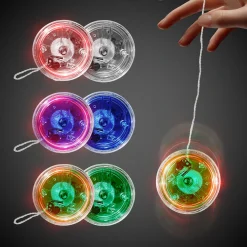 Windy City Novelties Assorted Color Yo-Yos with Red LEDs