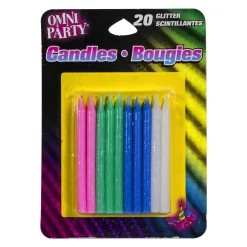 Windy City Novelties Assorted Glitter Candles