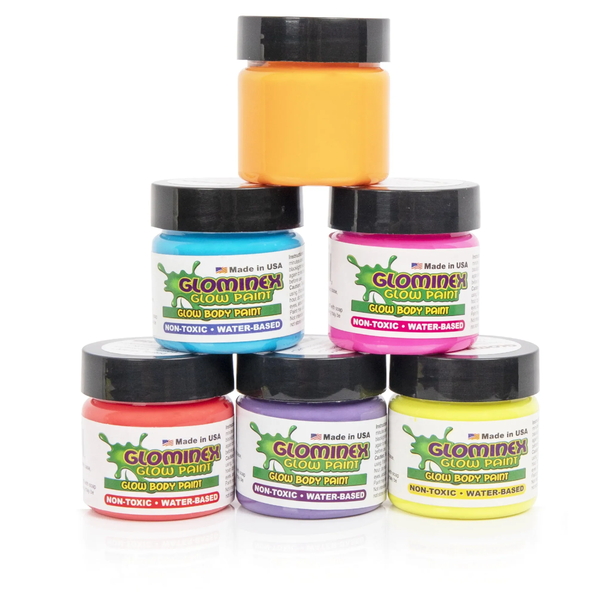 Clearance Windy City Novelties Assorted Glominex Glow Paint Jars
