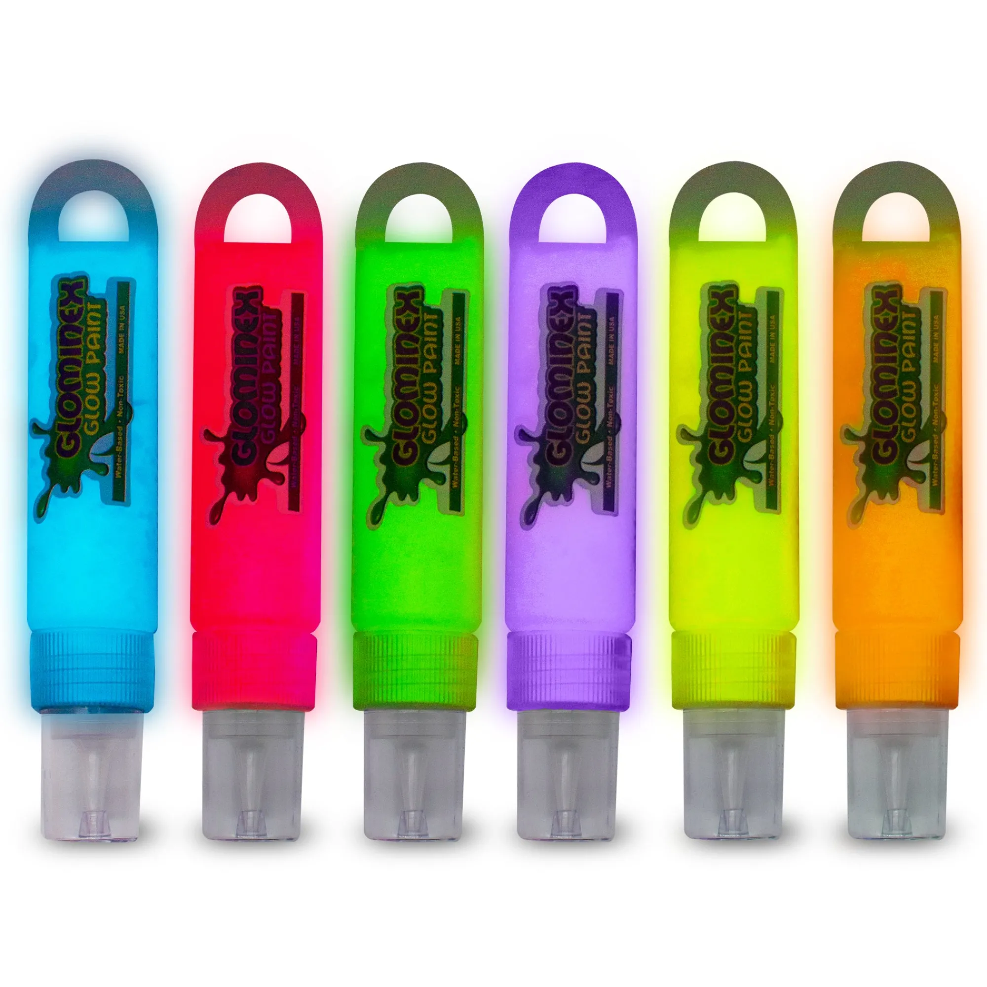 Hot Windy City Novelties Assorted Glominex 1 oz. Glow Paints