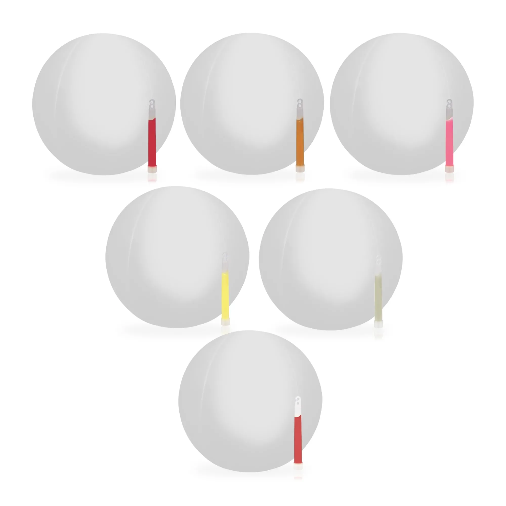 New Windy City Novelties Assorted Glow-in-the-Dark 12" Beach Balls Retail Counter Display