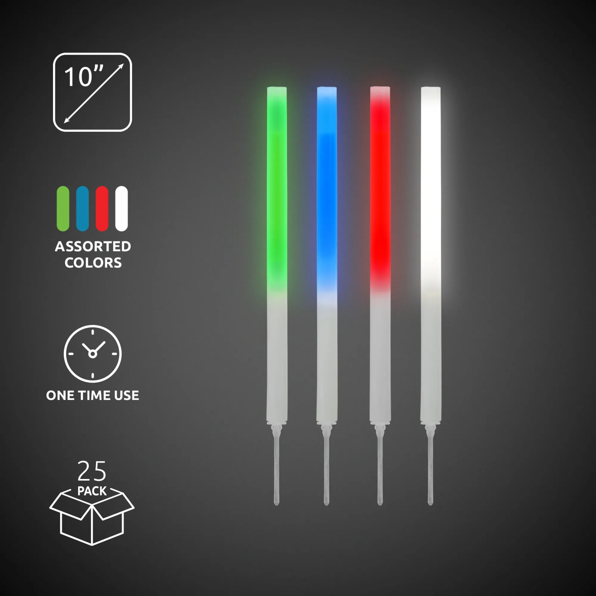 Online Windy City Novelties Assorted 10" Glow Sticks With Spikes Assorted Colors