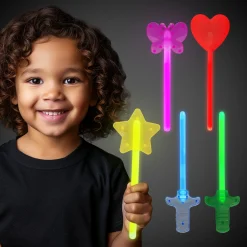 Outlet Windy City Novelties Assorted Glow Wands & Swords Retail Counter Display