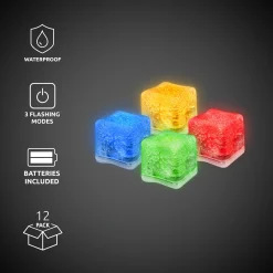 Online Windy City Novelties Assorted LED Ice Cubes Assorted Colors