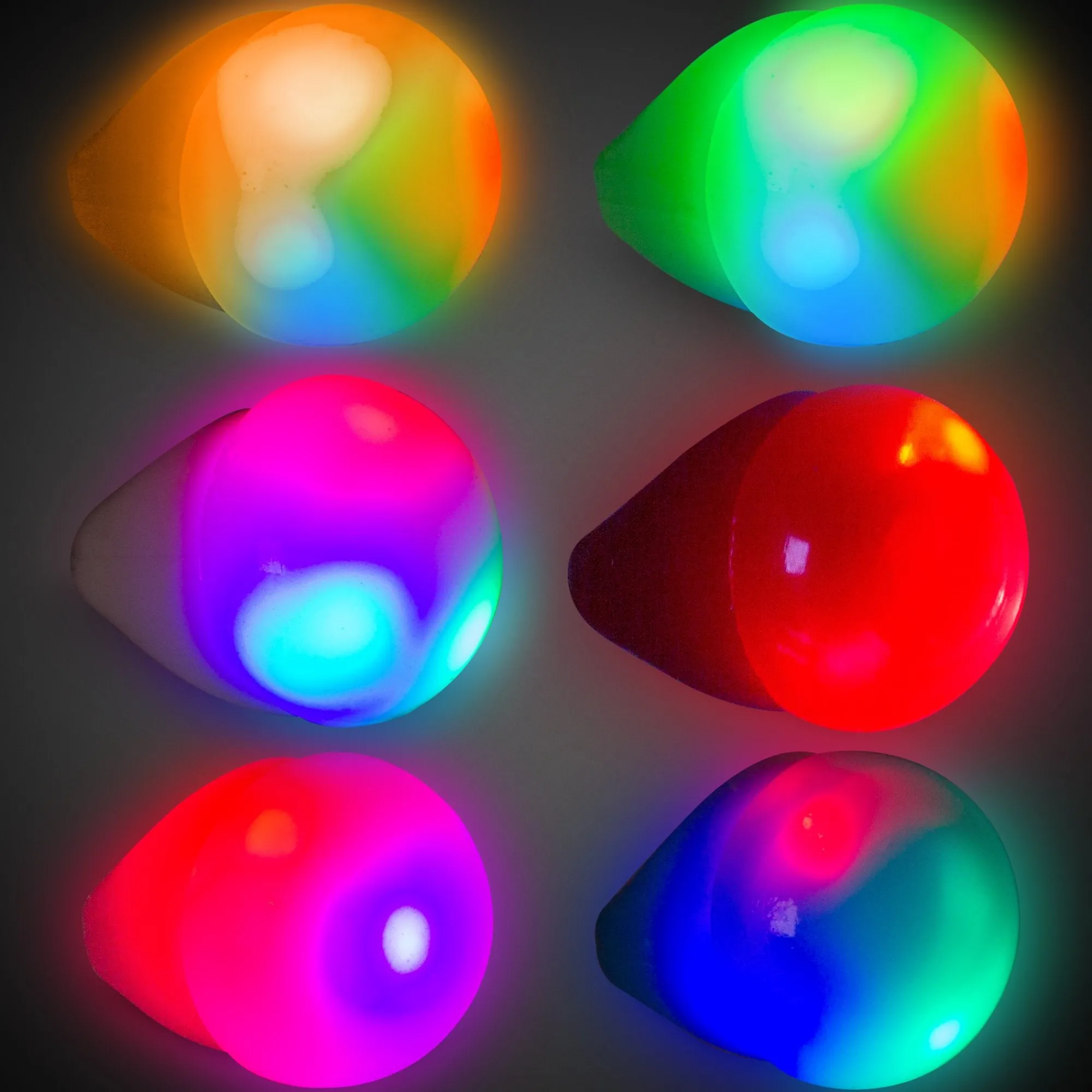 Outlet Windy City Novelties Assorted LED Jelly Rings Assorted Colors
