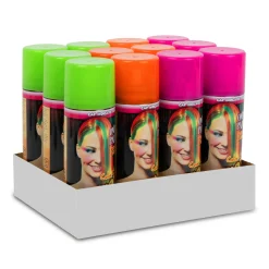 Hot Windy City Novelties Assorted Neon-Colored Party Hair Sprays