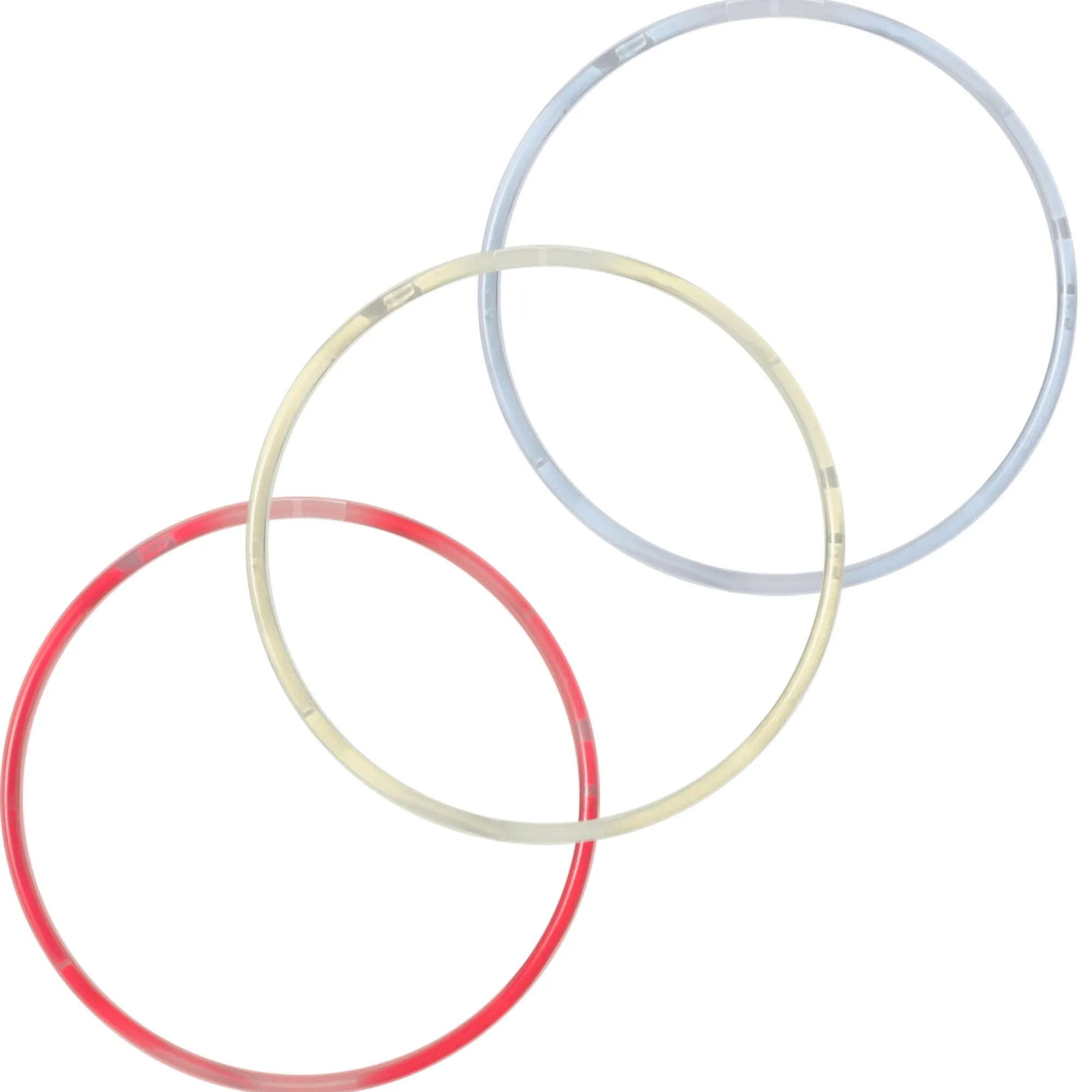 Windy City Novelties Assorted Red, White & Blue 22" Glow Necklaces Red/White/Blue