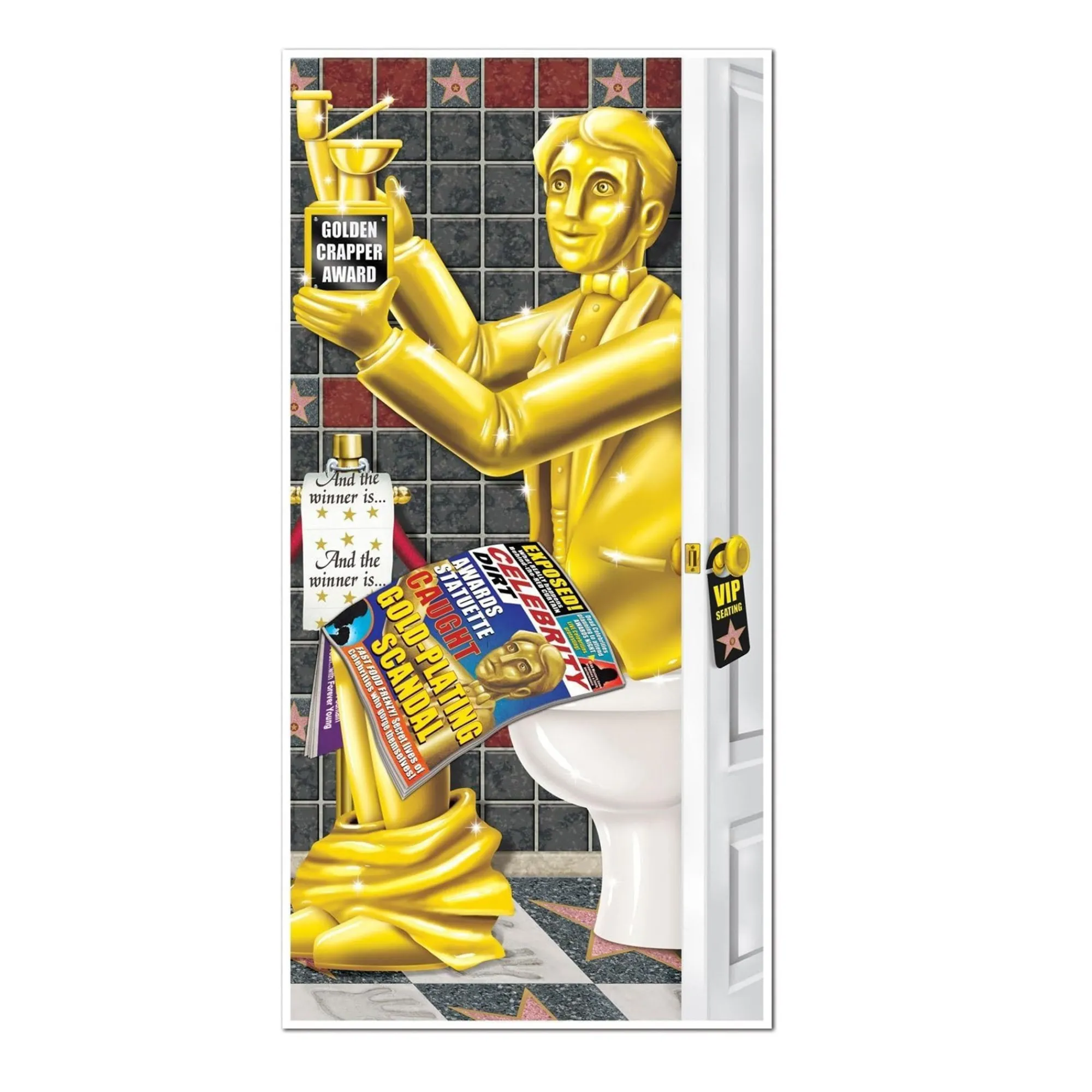 Best Windy City Novelties Awards Night Bathroom Door Cover