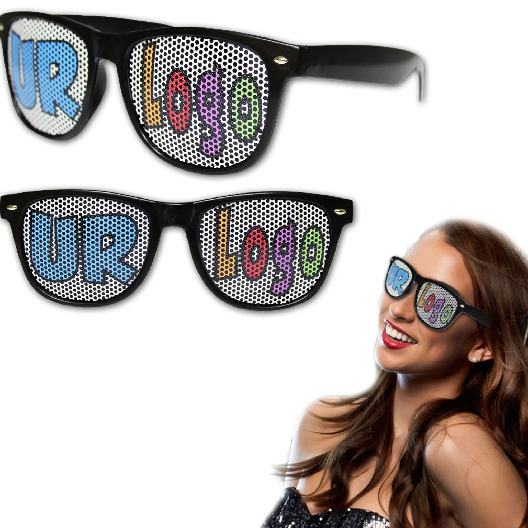 Best Windy City Novelties Black Custom Retro Sunglasses