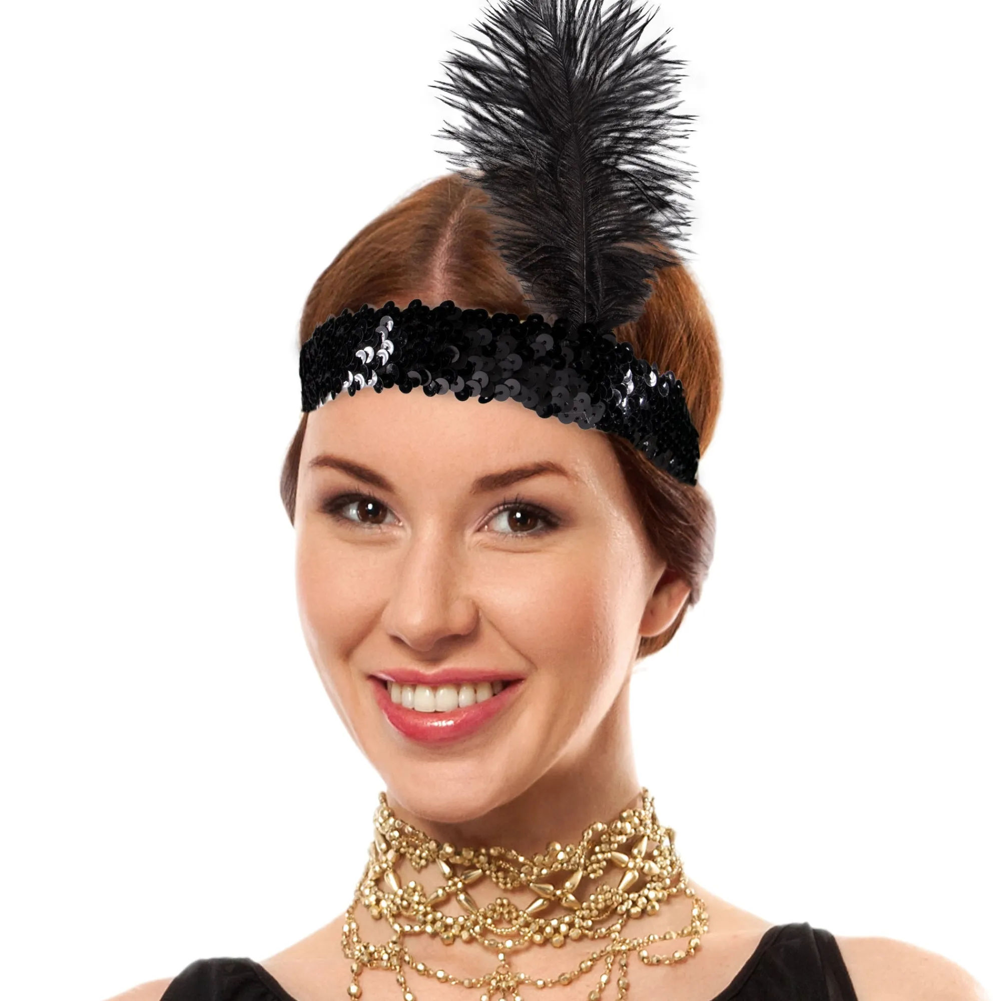 Hot Windy City Novelties Black Feather Headband
