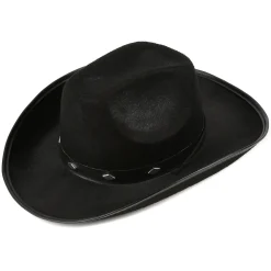 Outlet Windy City Novelties Black Felt Studded Cowboy Hat