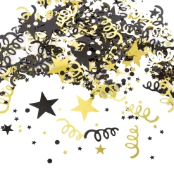 Windy City Novelties Black & Gold Metallic Confetti