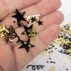 Windy City Novelties Black & Gold Metallic Confetti