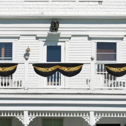 Outlet Windy City Novelties Black & Gold Satin Bunting
