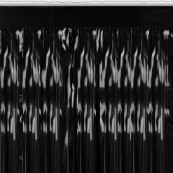 Clearance Windy City Novelties Black Metallic Fringe Table Skirt