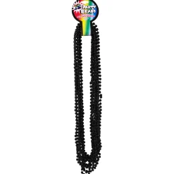 Hot Windy City Novelties Black 7mm Bead 33" Necklaces