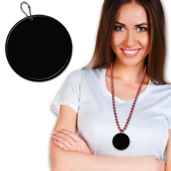 New Windy City Novelties Black Plastic 2 1/2" Medallion