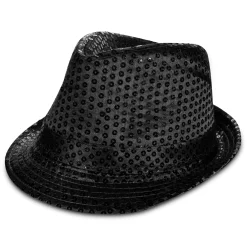 Discount Windy City Novelties Black Sequin Fedora Hat