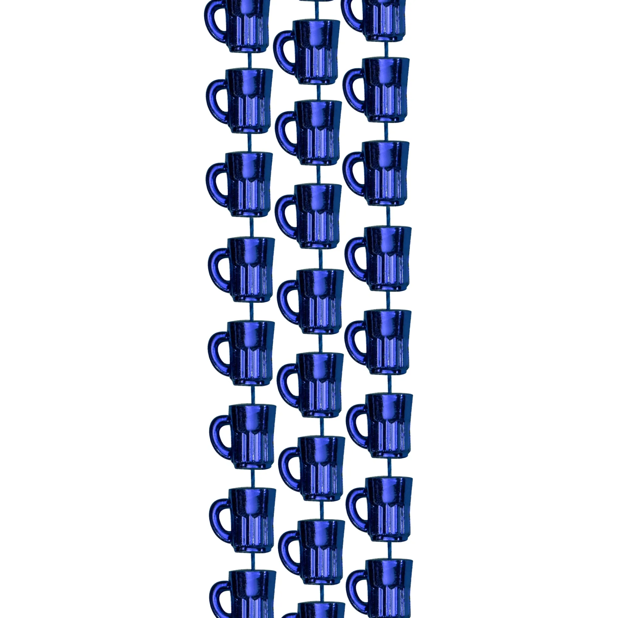 Windy City Novelties Bead Beer Mug 33" Necklaces Blue
