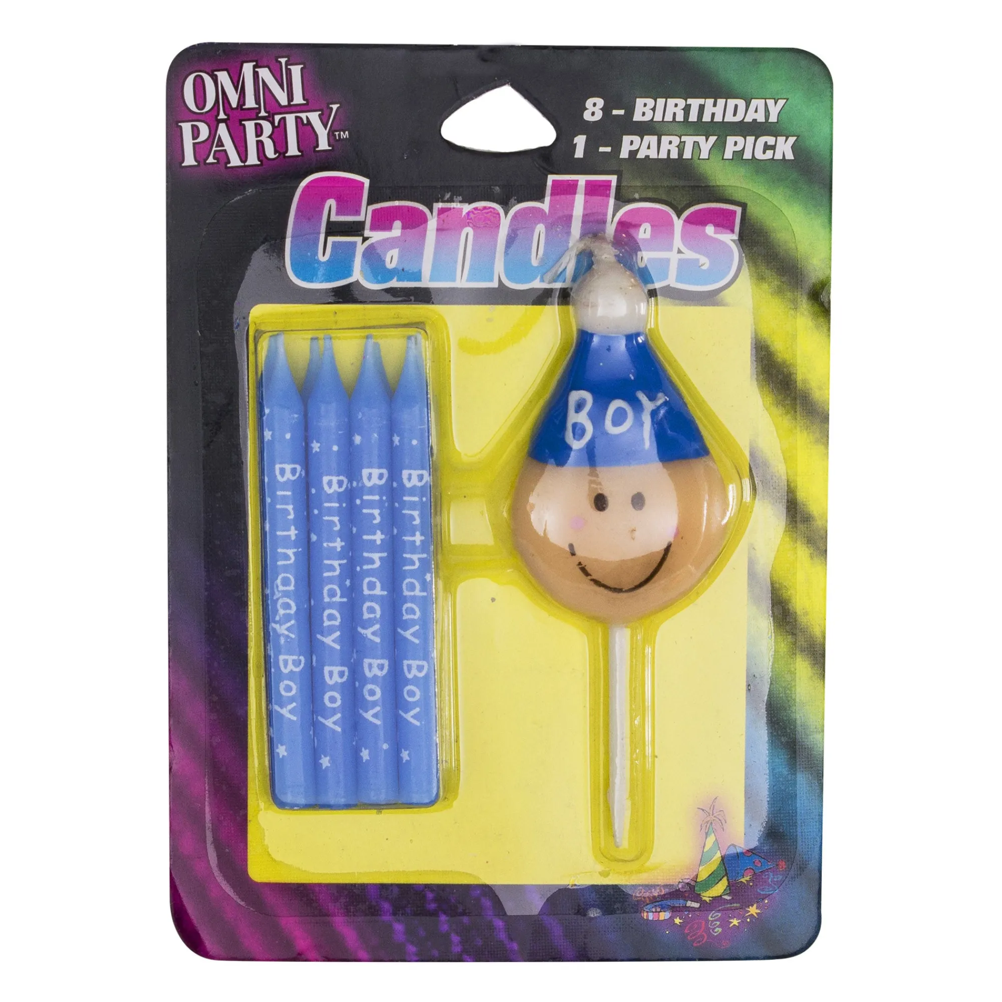 Windy City Novelties Blue Birthday Boy Candles Pack