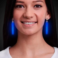 Online Windy City Novelties Glow Clip-On Earrings Blue