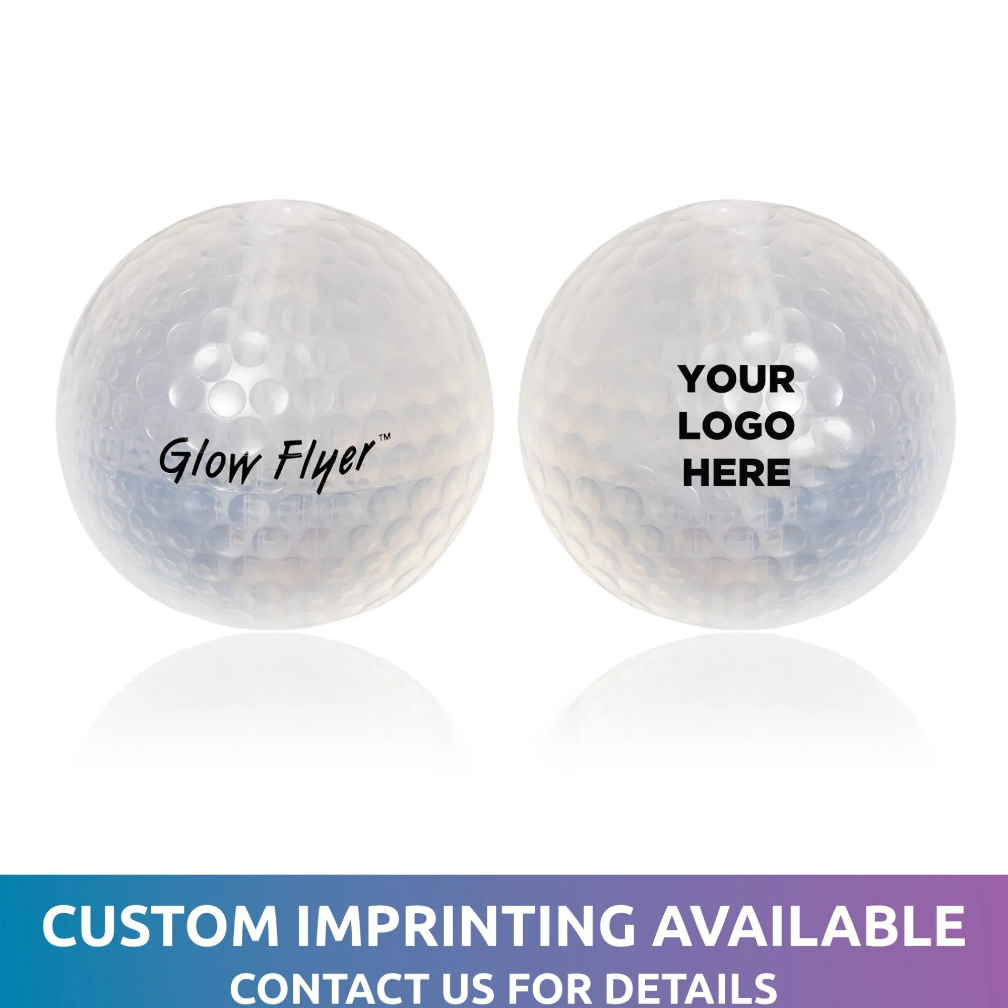New Windy City Novelties Blue Glow Flyer Golf Ball