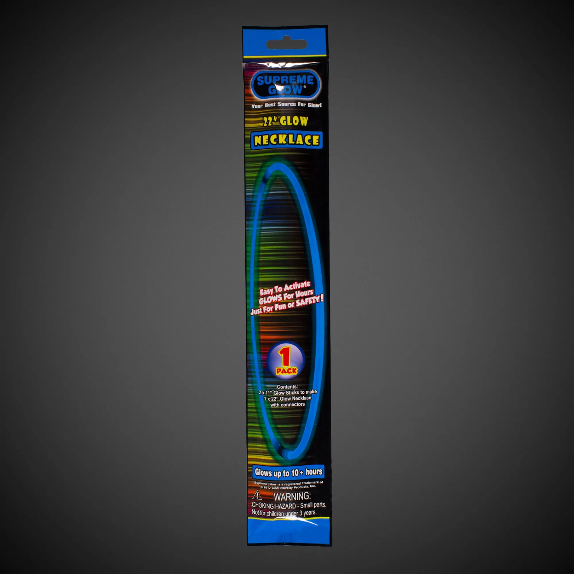 Windy City Novelties Glow Necklace Blue