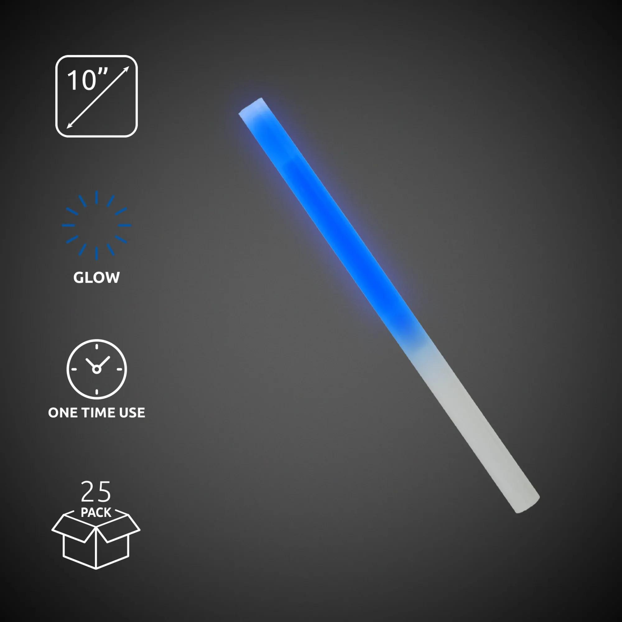 Best Windy City Novelties 10" Glow Sticks Blue