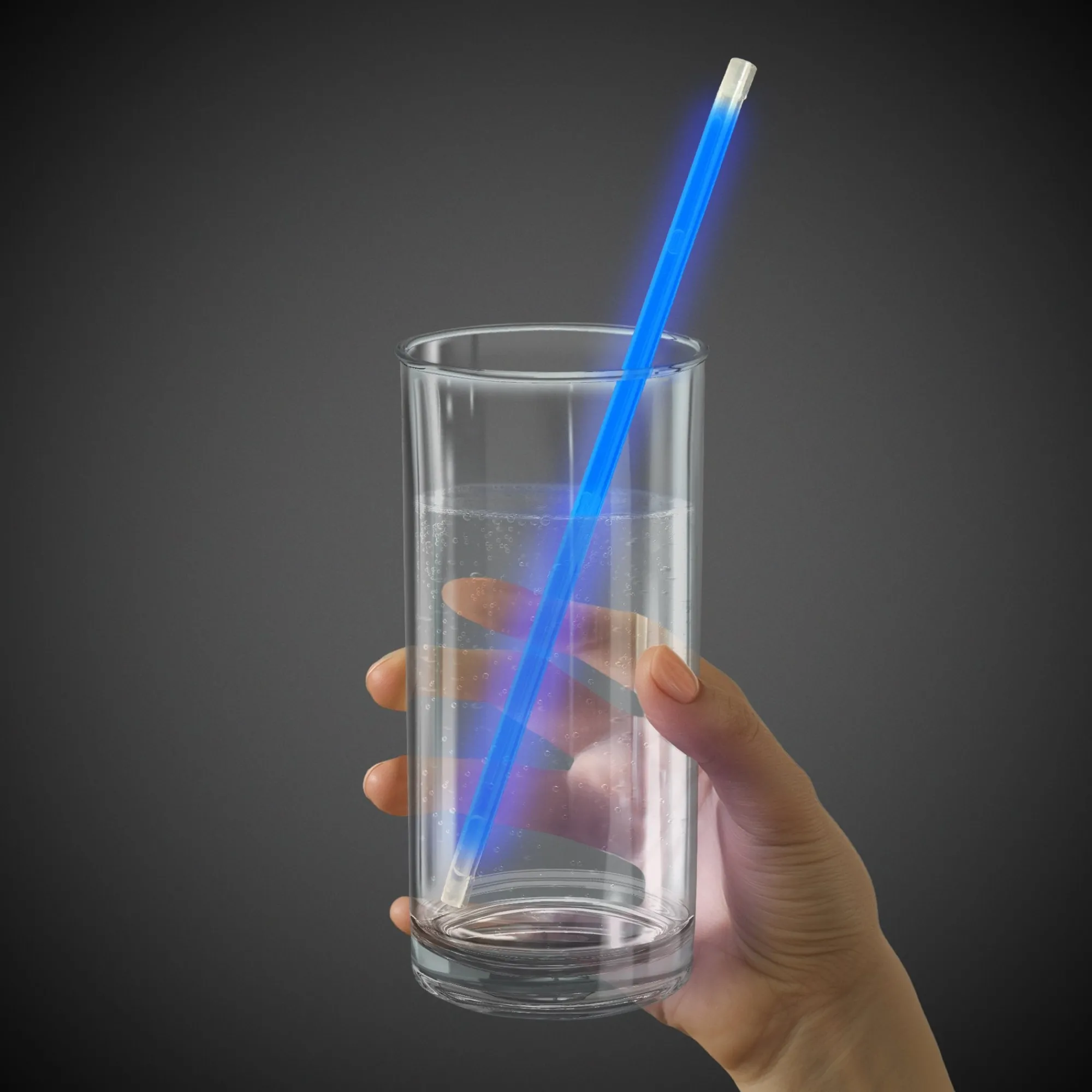 Windy City Novelties 9" Glow Straws Blue