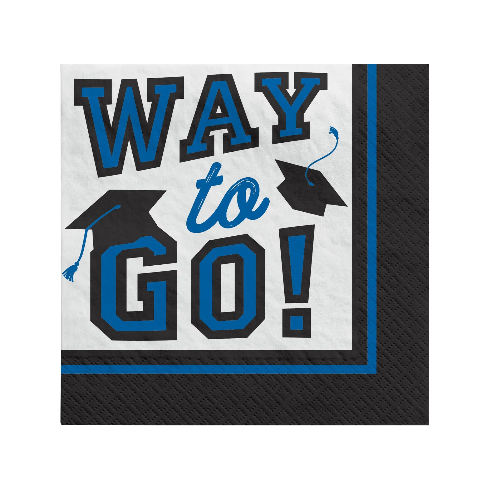 Discount Windy City Novelties Blue Graduation Beverage Napkins