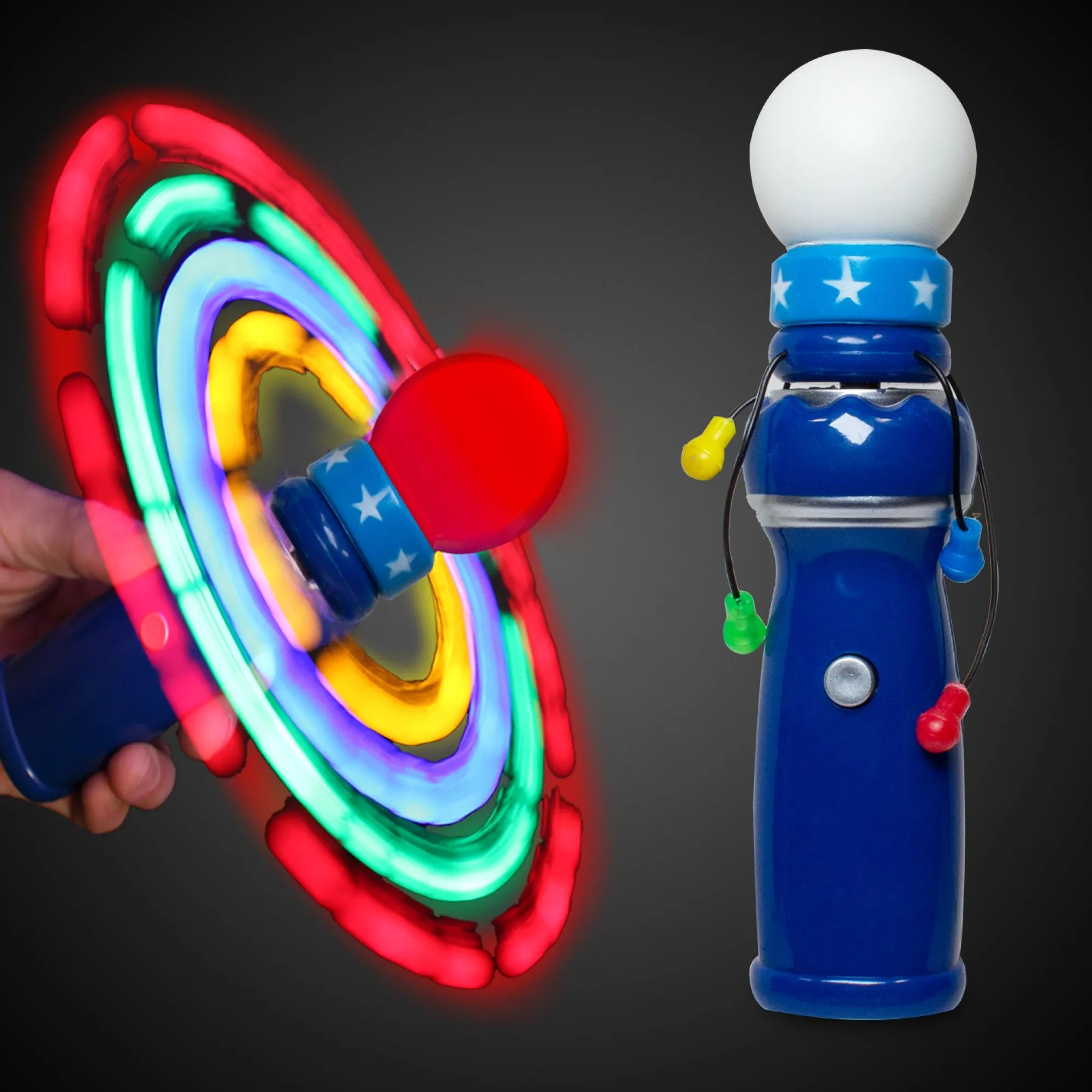 New Windy City Novelties Blue LED Galaxy Spinner