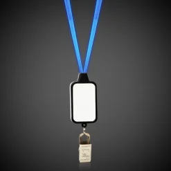 Online Windy City Novelties LED Lanyard with Badge Clip Blue