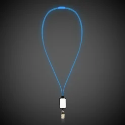 Online Windy City Novelties LED Lanyard with Badge Clip Blue