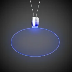New Windy City Novelties LED Oval Pendant Necklaces Blue