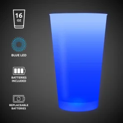 Windy City Novelties LED 16 oz. Cup Blue